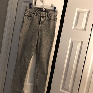 Express High Waist Acid Wash Skinny Jean